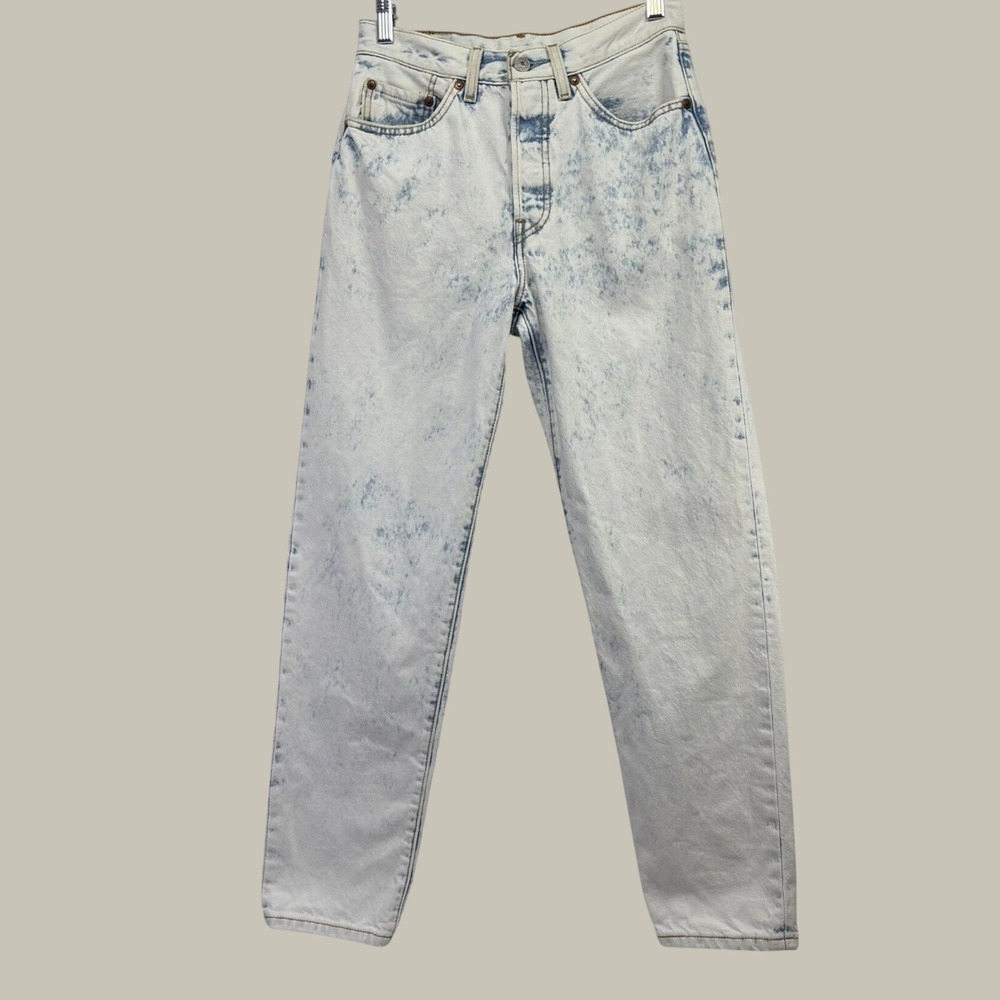Levi's 501 '81 Jeans Women 26/29 Acid Wash Rare R-ONLY Blank Tab - Picture 2 of 11